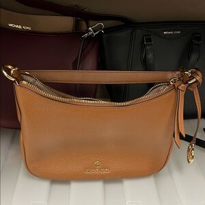 Michael Kors Brown Leather Shoulder Bag